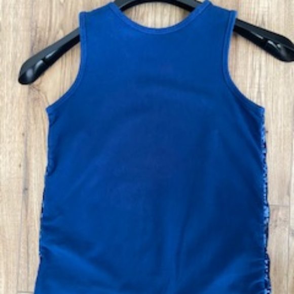Silver Star Blue Sequin Tank - Picture 2 of 3